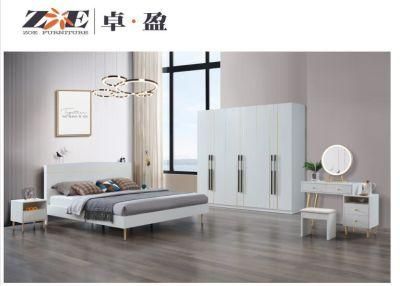 Home Furniture Wooden Modern Hot Sale White Color Bedroom Set