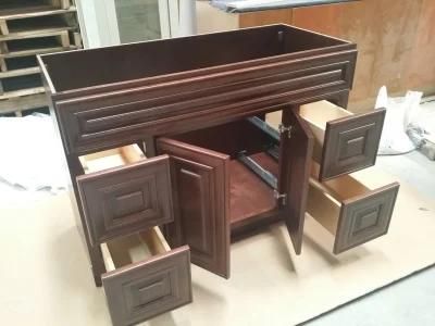 Metal Clips L Style Cabinext Wood Veneer Modern Kitchen Cabinet