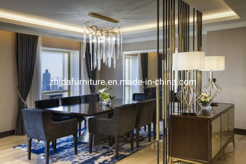 Hotel Bedroom Furniture Villa 5 Star Bedroom Set with Single Bed