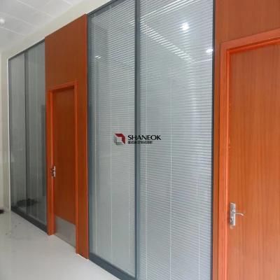 Shaneok Sturdy Louver Glass Office Partition