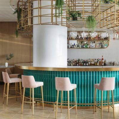 Modern Restaurant Furniture with Bar Station and Stool Set for Hotel Bar Area