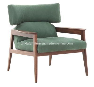Solid Wood Frame Living Room Furniture Modern Reception Lobby Chair