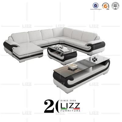 Foshan Factory Wholesale Sectional Contemporary Luxury Home Furniture Italian Genuine Leather Sofa