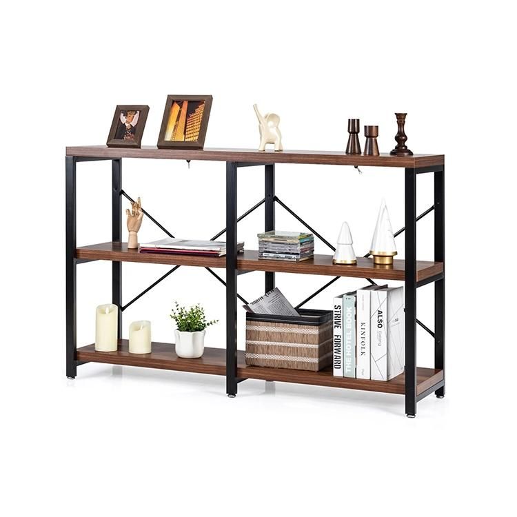 Metal and Wood Table Shelf Cabinet Home Furniture for Living Room