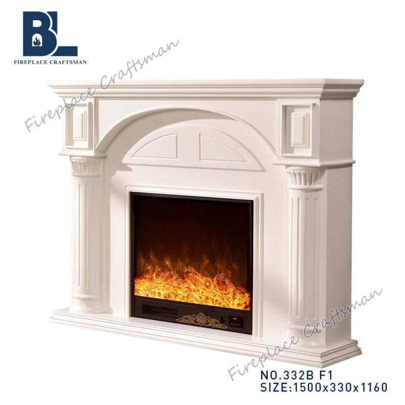 Modern Hotel Furniture Wood Heater Electric Fireplace with Ce (332B)