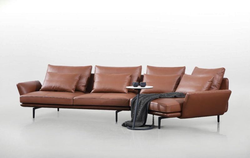 European Style Home Furniture Living Room Sofa Genuine Leather Sofa GS9020