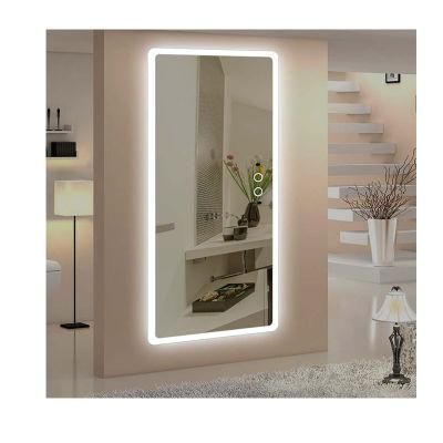 Hot Sale Bathroom LED Light Vanity Makeup Mirror with Temperature Smart Mirror