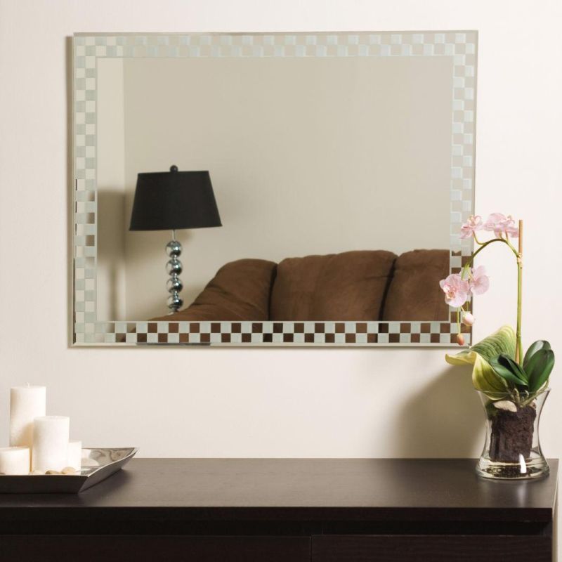 Silver Touch Sensor Wall Mirror Factory Wholesale LED Bathroom Glass Mirror 31.5 X 23.5"