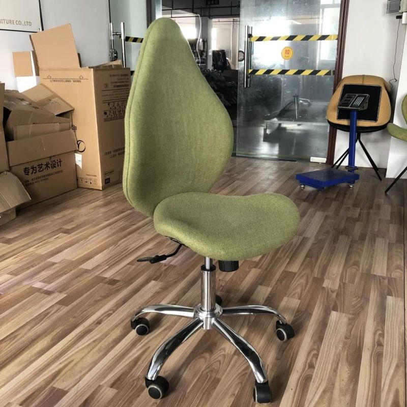 Adjustable Height Green Ergonomic Office Saddle Stool Chair with Backrest