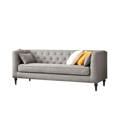 Ins Modern Living Room Furniture Top Fabric 3 Seat Sofa