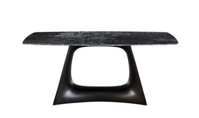 Nova FRP+Natural Marble Table Finish Dining Room Modular Dining Table Modern Design Furniture