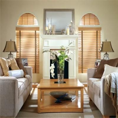 Manual Wooden Venetian Blinds Customized Blinds