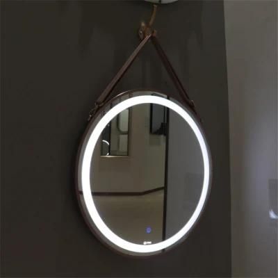 Modern Touch Screen Anti-Fog Multi-Colored Round LED Bathroom Mirror