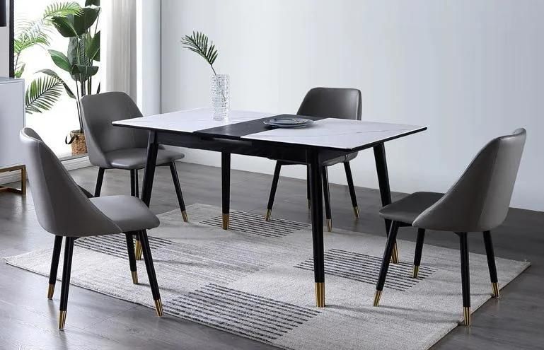 Wholesale MDF Top Metal Leg Dining Room Furniture Dining Table