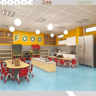 Wood Material Popular Kindergarten Design Furniture Kids Reading