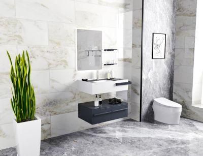 Indoor Cost Price New Design Fashion Polywood Bathroom Cabinet