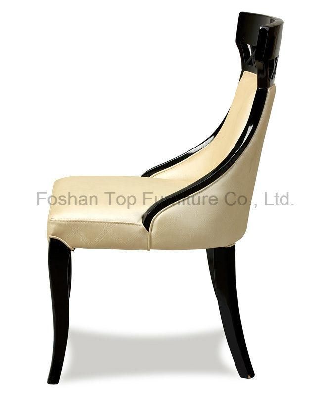 Leather Solid Wood Dining Chair (CY-3503)