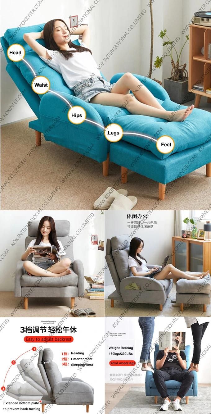 Apartment Nordic Design Comfy Fabric Sofa Leisure Chairs Reading Sofa Couch Pleasant Sofa Body Fit Cushion
