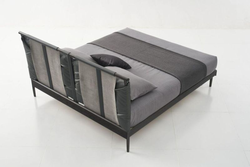 Be2013 Leather Bed, Bedroom Set Italian Modern Design in Home and Hotel