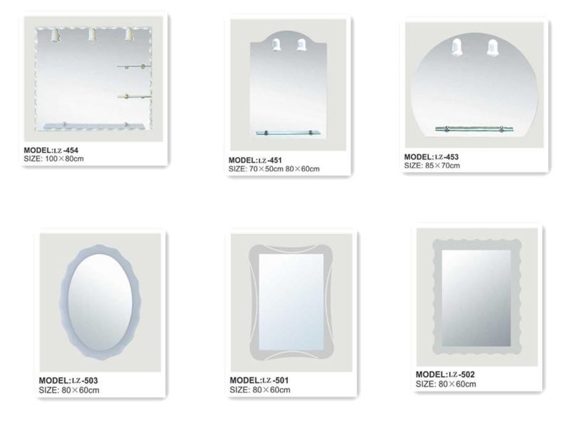 Wholesale Wall Mounted with Shelf Cosmetic Bathroom Mirror