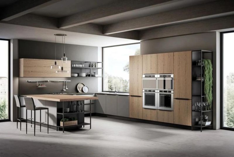 Customized European Style Standard PVC Kitchen Resistant Kitchen Cabinet