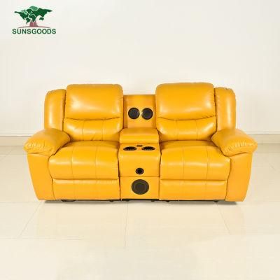 PU Leather Living Room Furniture Comfortable Recliner Sofa Wood Frame Furniture