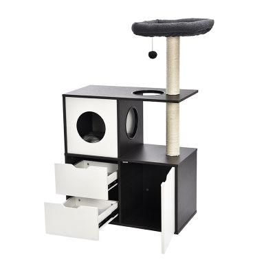 Modern Cat Furniture Cat Walk Furniture with Storage Drawer