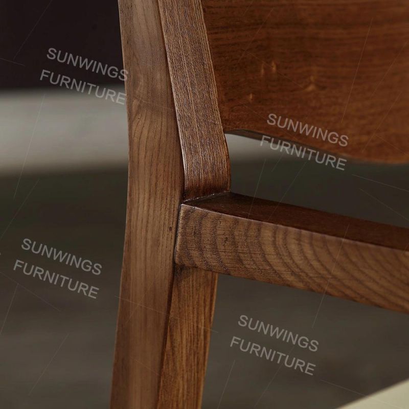 Nordic Solid Wood Dining Chair in American Ash Wood