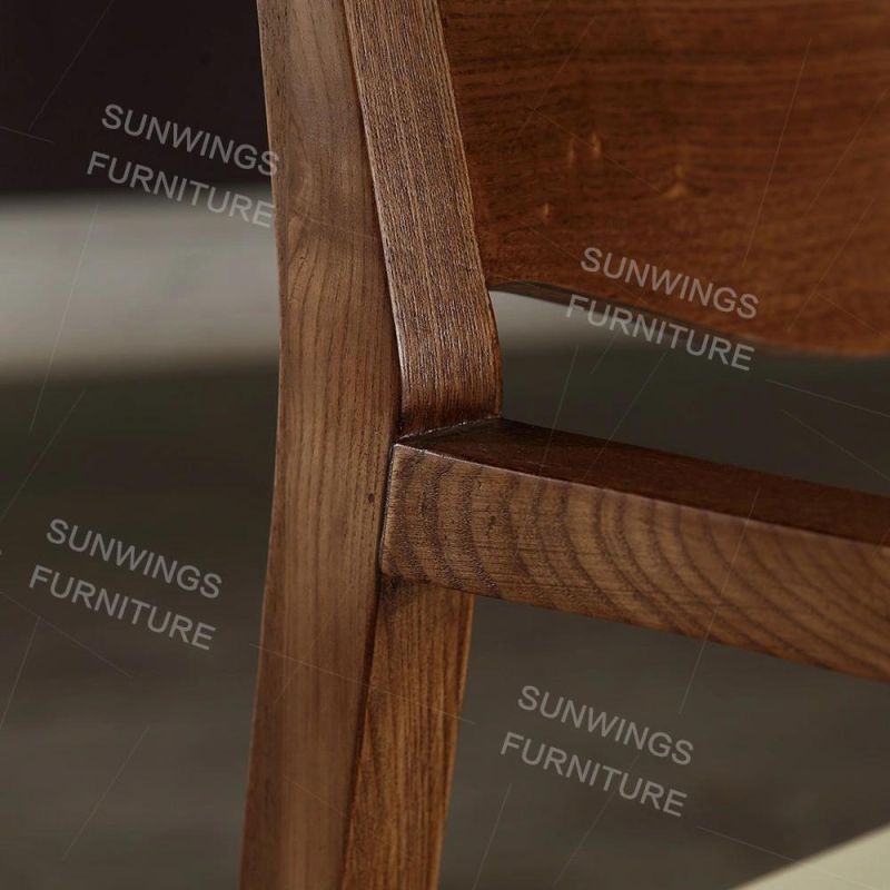 Nordic Solid Wood Dining Chair in American Ash Wood