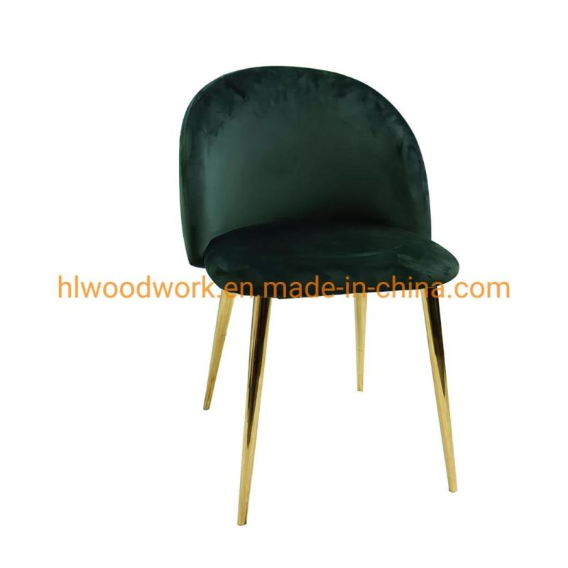Modern Design Simple Style PVC Cushion Metal Leg Dining Chair for Home, Cafe Shop, Hotel, Resteraunt, School, Meeting Room Dining Chair