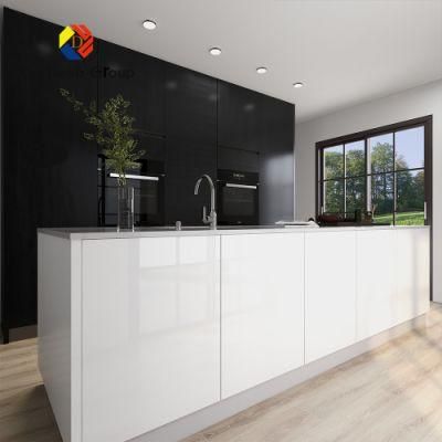 New Style Luxury UV Lacquer Doors MDF Kitchen Cabinets Design