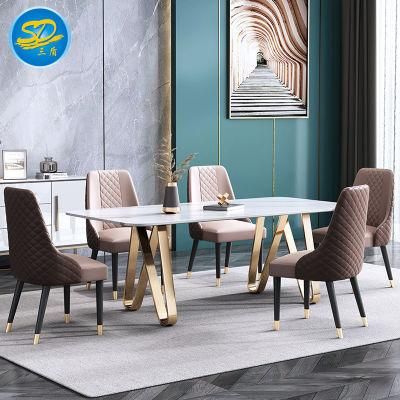 Modern Luxury Style Dining Room Furniture Set Chair and Table