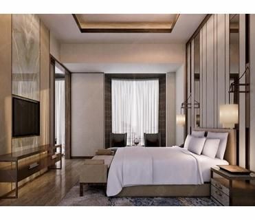 Gorgeous Luxury Wood Hotel King Size Bed Room Suite Furniture