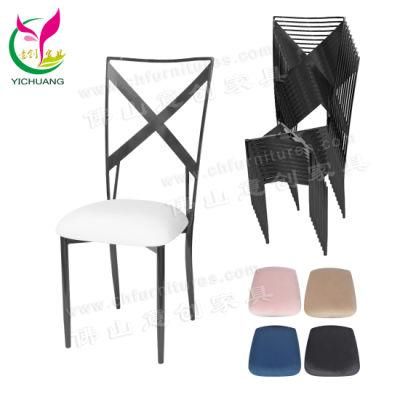 Hyc-Ss62D Used Banquet Dining Wedding Stainless Steel Chair for Sale