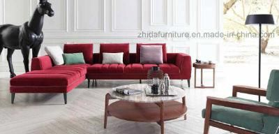 High End Fabric Sofa Set Corner Sofa Set Wood Frame Sofa Set