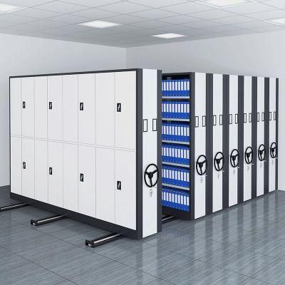 High Density Steel Mobile Shelving Storage System for Archives