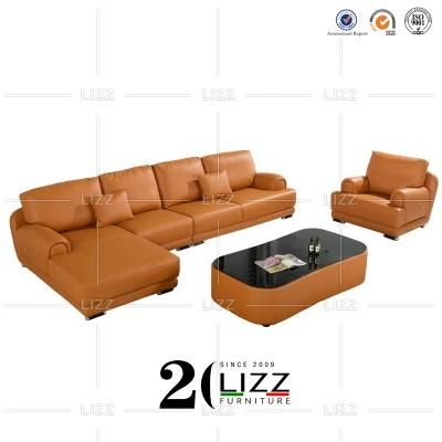 Modern Furniture Genuine Leather Sectional Sofa for Home