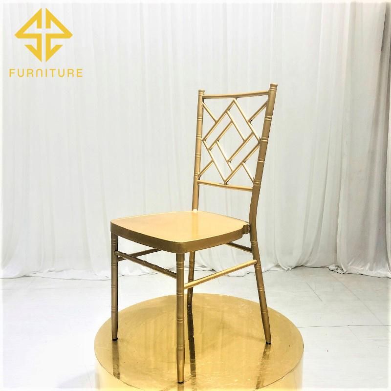 Sawa Cheap Gold Metal Chairs for Event Wedding Banquet