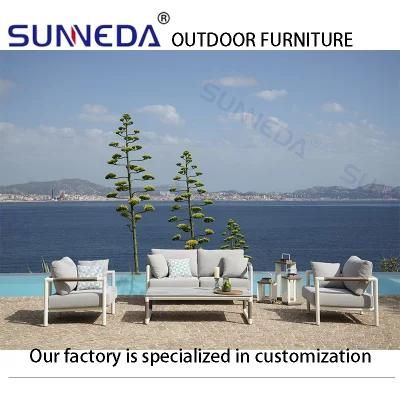 Stylish Aluminum Garden Sofa Furnitures Wholesale Luxury Outdoor Modern Leisure