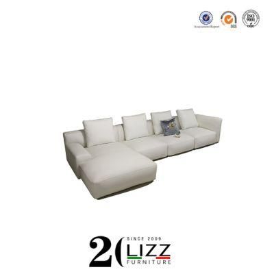 Modern European Home Furniture Leisure Sectional Velvet Leather Sofa