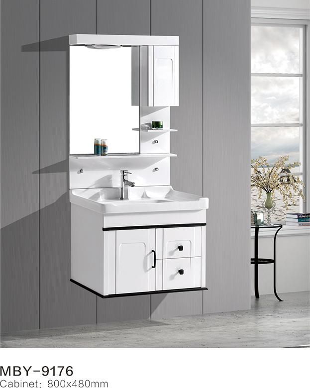 New Design Toilet Sink Combo Wash PVC Bathroom Side Cabinet