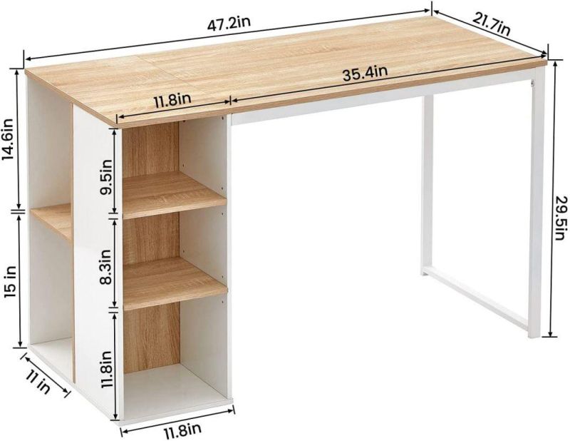 Computer Desk with Shelf for Home and Office