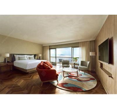 Simple Design Comfrotable Resort Hotel Bedroom Furniture Commercial Use