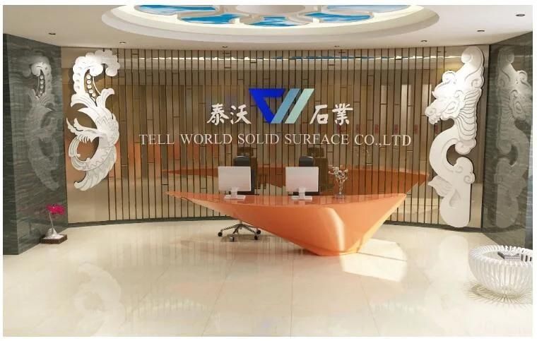 Commercial Solid Surface LED Lighted Bar Counter
