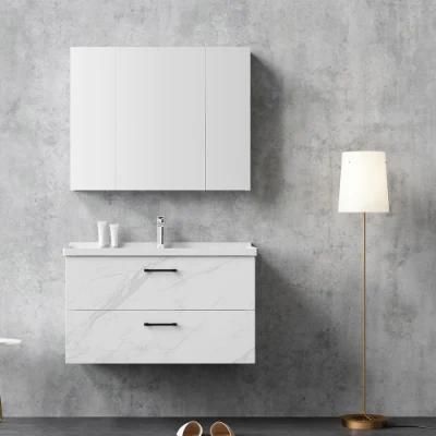 Modern Bath Fashion American Solid Wood White Bathroom Vanity