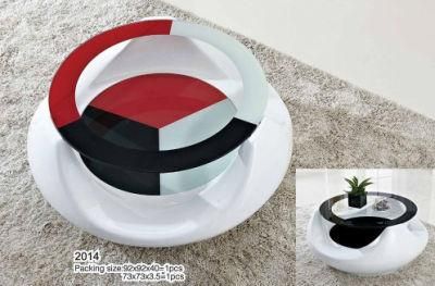 Fashionable Modern Hall Furniture Colour ABS Plastic Steel Tea Table