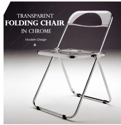 Modern Simplicity Metal Folding Plastic Chairs for Kitchen/Dining/Party