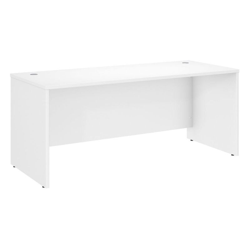 Bush Business Furniture Studio Office Desk in Storm Gray