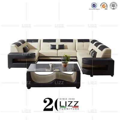 Amrrican Style Modern Living Room Lounge Furniture Sectional Luxury Genuine Leather Sofa Lounge