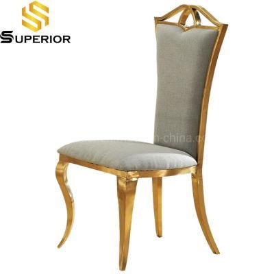 China Wholesale Fashion Design French Linen Fabric Wedding Chairs
